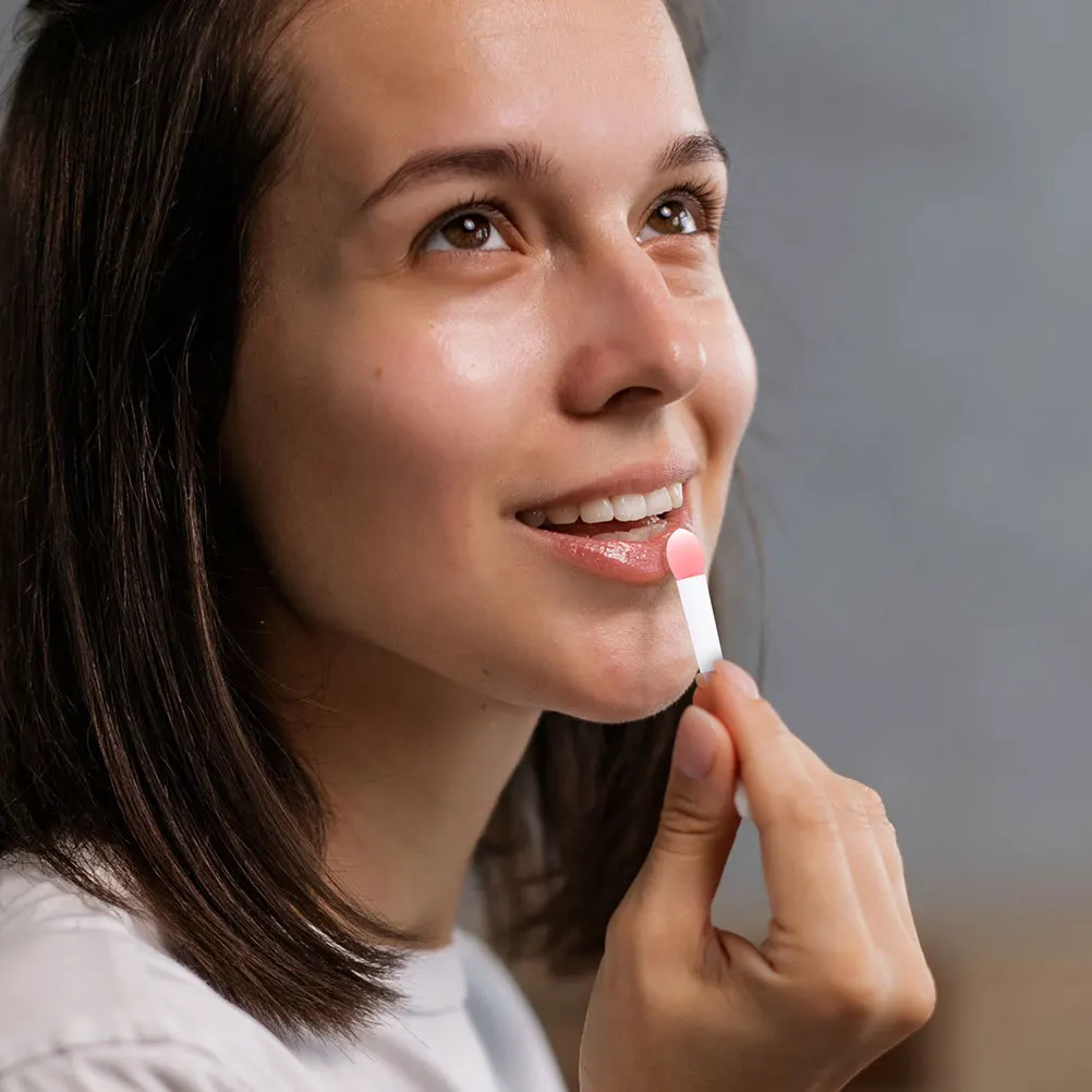 1 Zestaw Silikonowych Aplikatorów do Ust Delikatne Miękkie Pędzelki do Szminki Narzędzia Kosmetyczne Akcesoria do Makijażu na Podróże Peeling do Ust