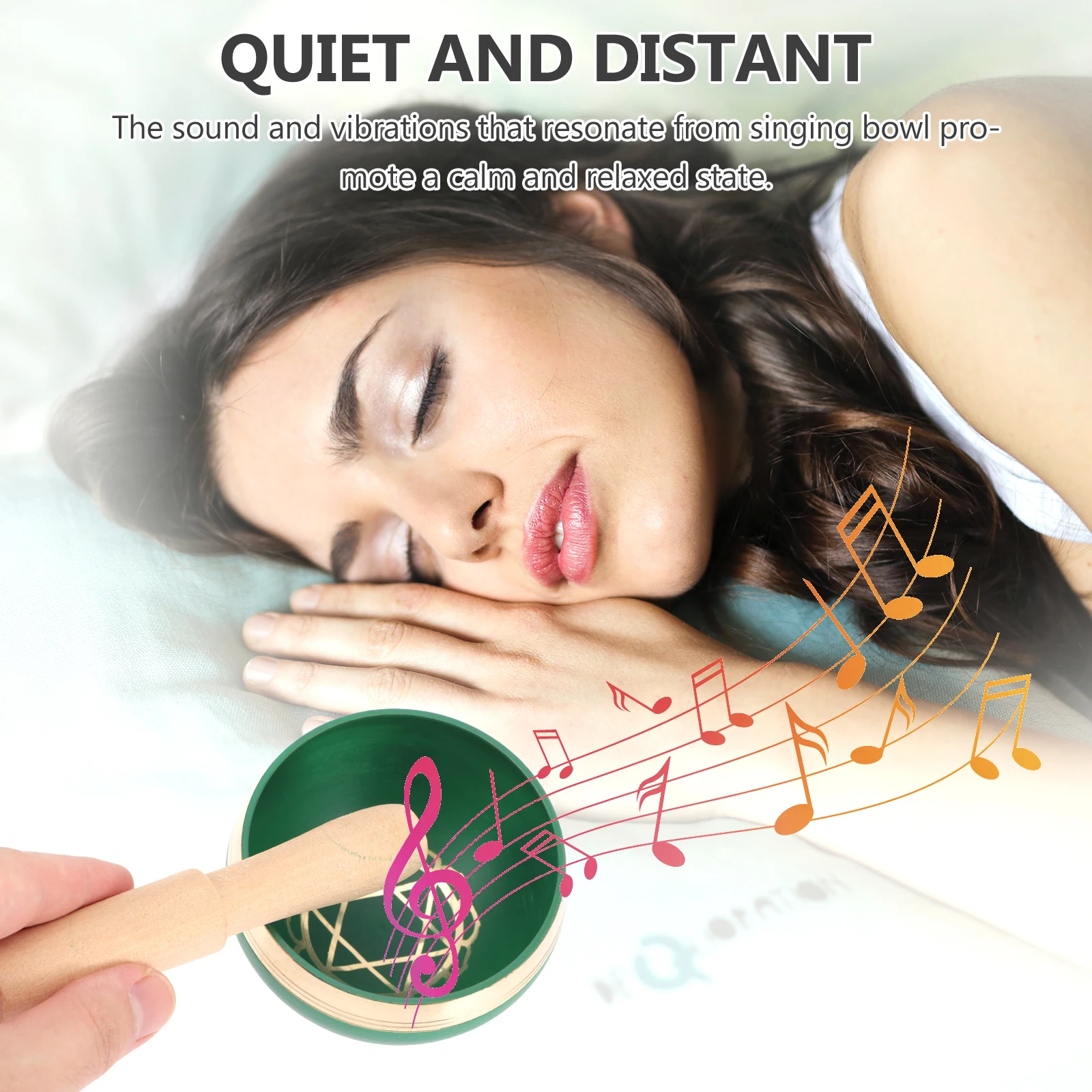 

1 Set Colorful Singing Bowl For Meditation Therapy Relaxation Tibetan Copper Bowl Set For Spiritual Gifts Stress Relief Travel