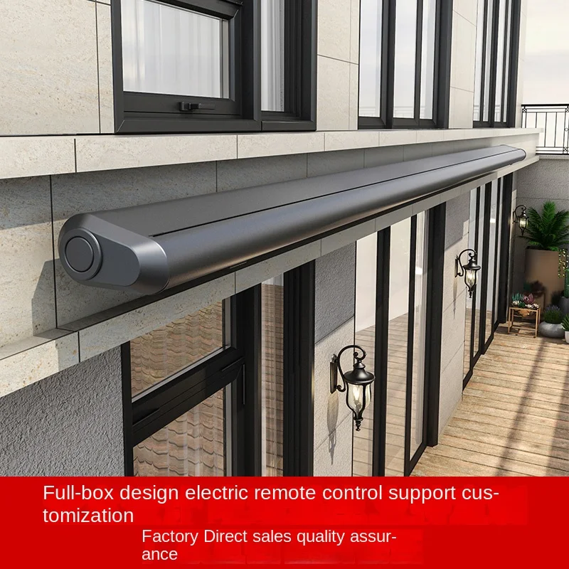 

Electric Canopy Full Box Sunshade Telescopic Villa Balcony Automatic Canopy Outdoor Household Rain and Sun Protection Remote