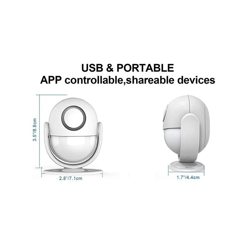 Wifi inteligente sensor de movimento alarme sistema detector de movimento ao ar livre à prova de intempéries sem fio infravermelho segurança detector de movimento