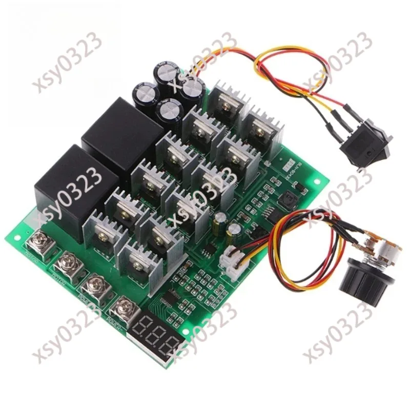 Digital Dial Speed Controller Forward Reverse Motor Driver 12V 24V 36V Stepless Speed Switch