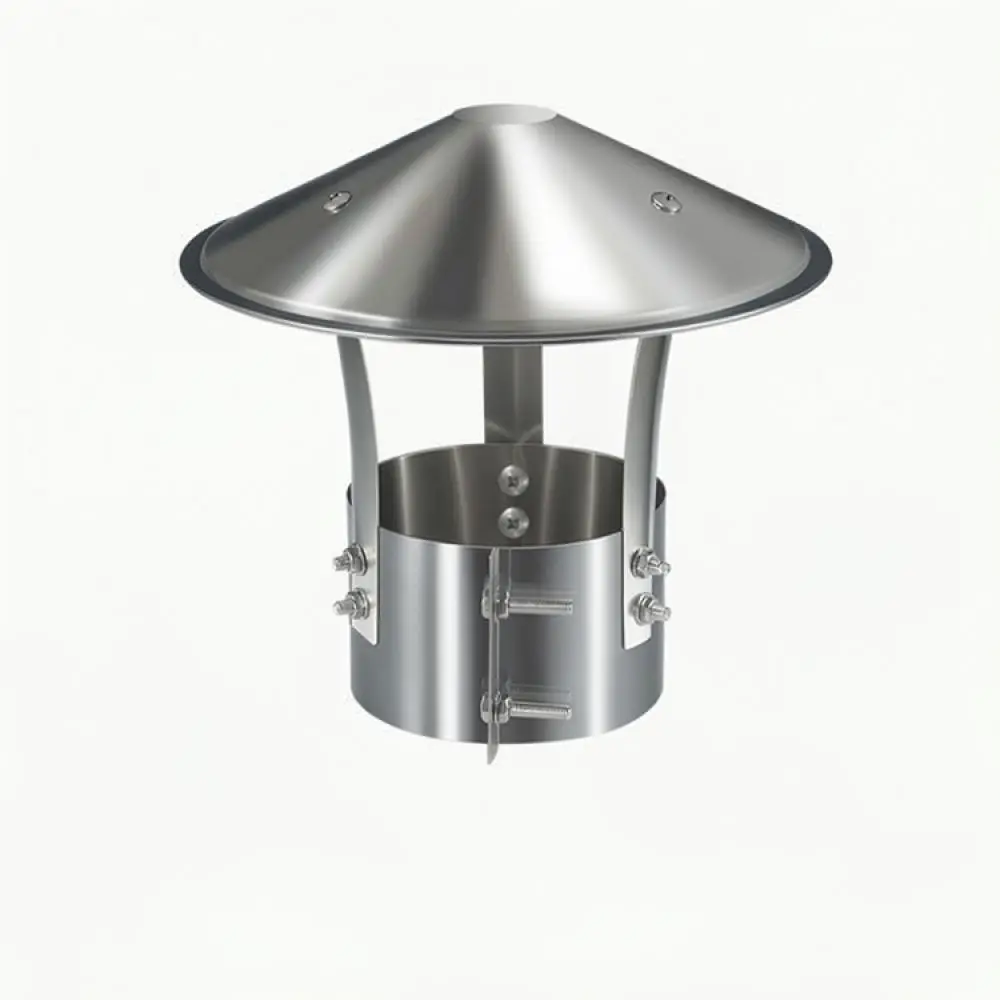 Outdoor Stainless Steel Flue Cap Rainproof Vent Cover Protect Chimney From Debris For Stove Fireplace Exhaust Pipes