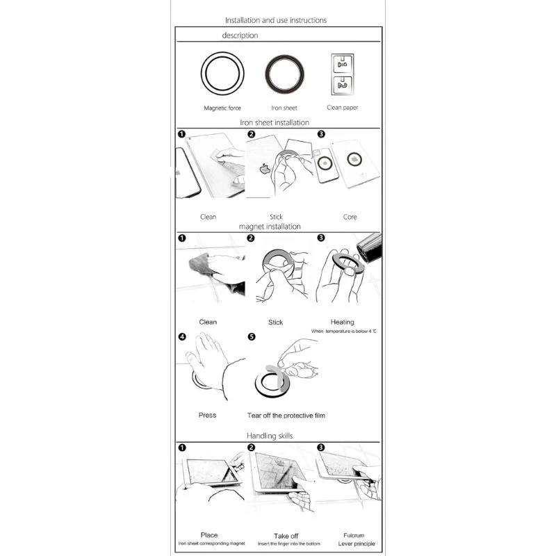 Máy tính bảng điện thoại từ tính sành điệu Giá điện thoại thông minh Tường phù hợp cho thiết bị 3-8 inch cho phòng tắm nhà