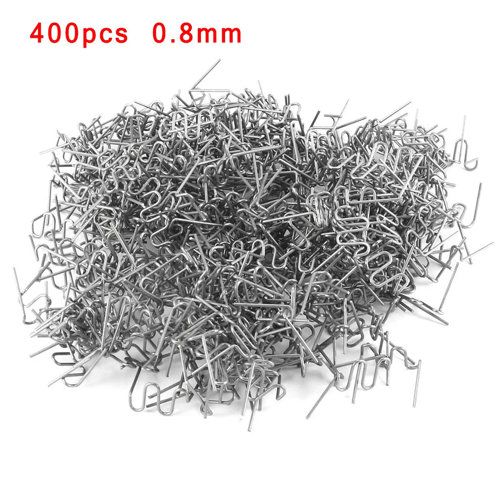 400pcs 0.8mm Hot Staples For Car Bumper Flat Stapler Repair Pre-cut Wave Welding Nail Brand New And High Quality