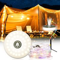 Portable Camping String Lights 10M Outdoor Waterproof Camping Lamp Garden Lighting Festival Party Atmosphere Decoration Lamp