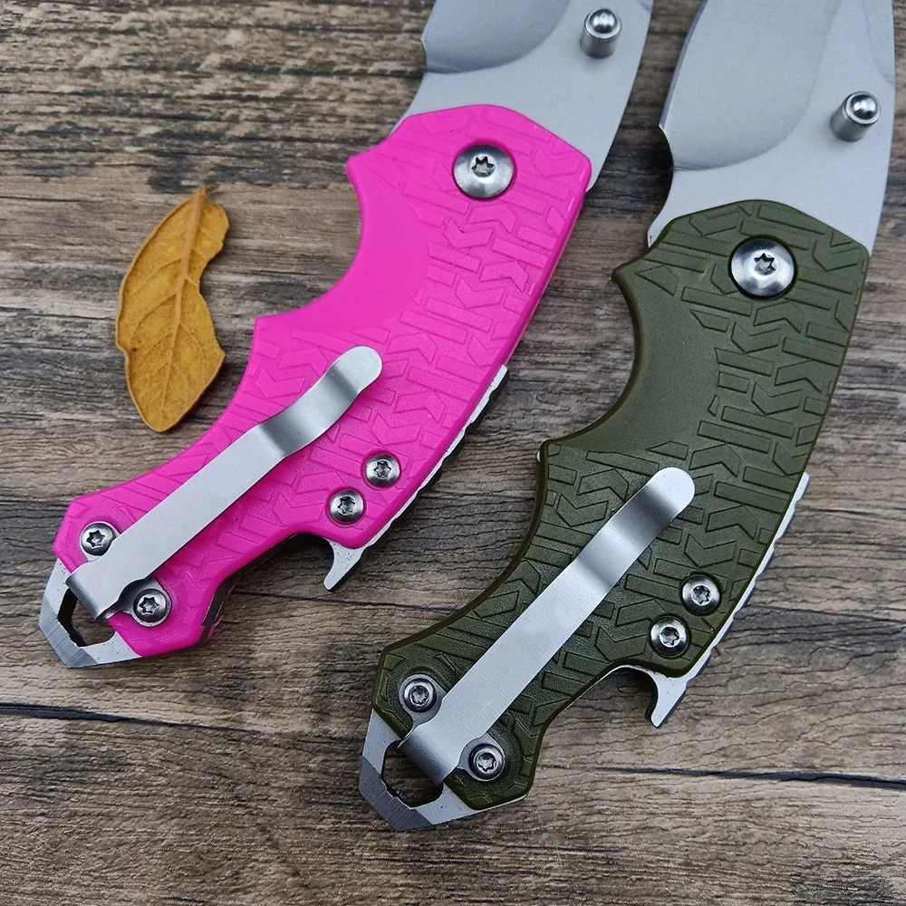 KS 3800 Multicolor Mini Folding Knife 8Cr13Mov Blade Nylon Fiberglass Handle Camping Knife Outdoor Hunting Tactical Tool