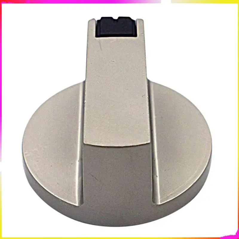 Poignée de cuisinière M04K, bouton de commande en alliage de zinc de 6 mm, interrupteur de four, bouton de commande universel pour cuisinière à gaz argenté, adapté au four à gaz