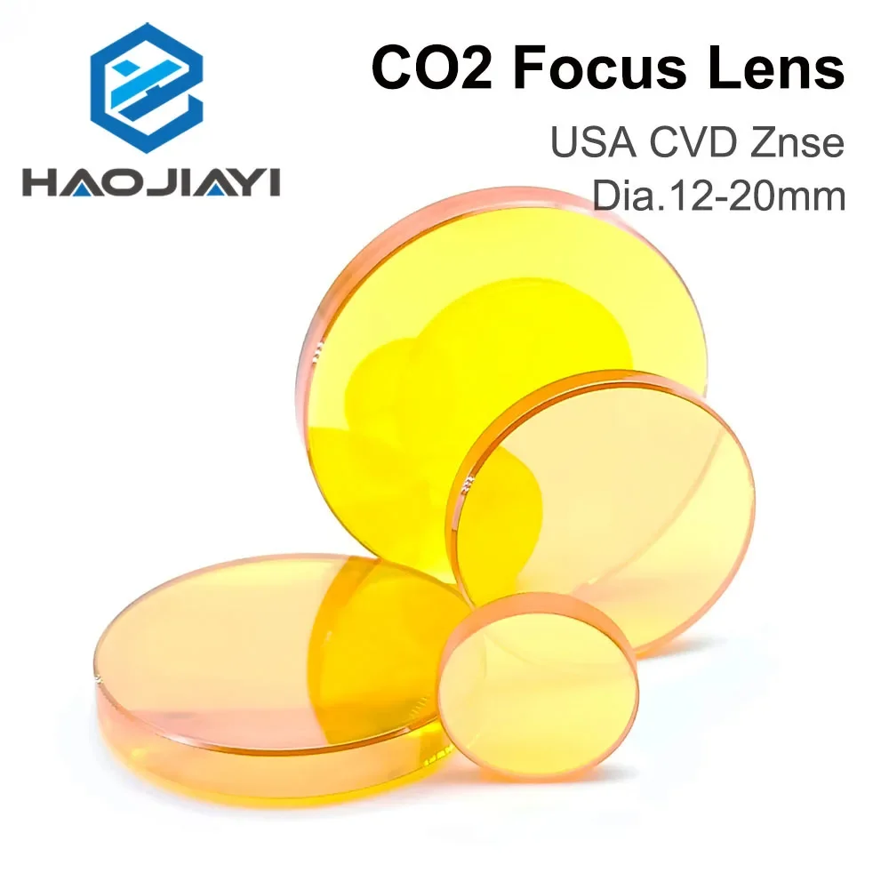 CO2 Focus Lens USA CVD ZnSe 12 15 18 19.05 20 FL 38.1 50.8 63.5 76.2 101.6 127mm Lens for CO2 Laser Engraving & Cutting Machine