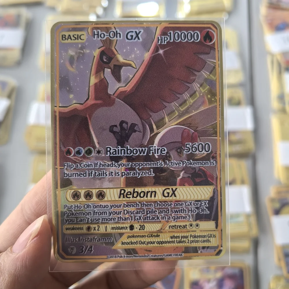 10000HP Charizard Vmax Pokemon Cards Metal English Card Arceus GX Vstar V Golden Limited Kids Gift Game Battle Collection Cards view 4