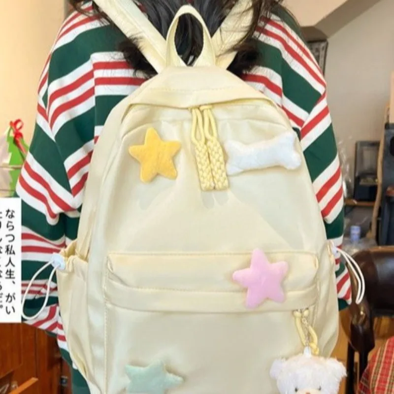 Simple Backpack For Girls Teen Girls School Bag Minimalist Teen Style Rucksack For Primary High School College Students