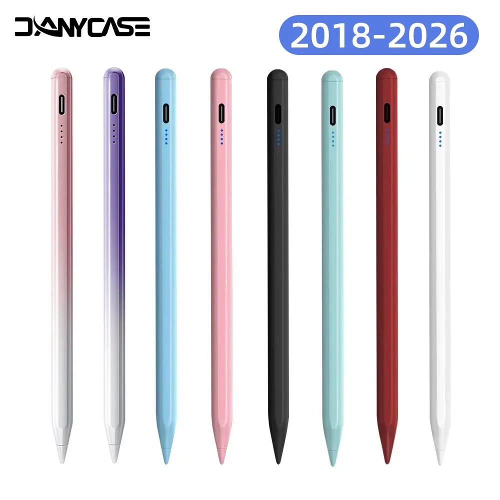 Stylus For Apple Pencil 2026 iPad Air 11 13 M2 M3 Pro 13 11 M4 M5 5/6/7/8/9/10th/11th Gen Air 4 Air 5 with Palm Rejection Stylus