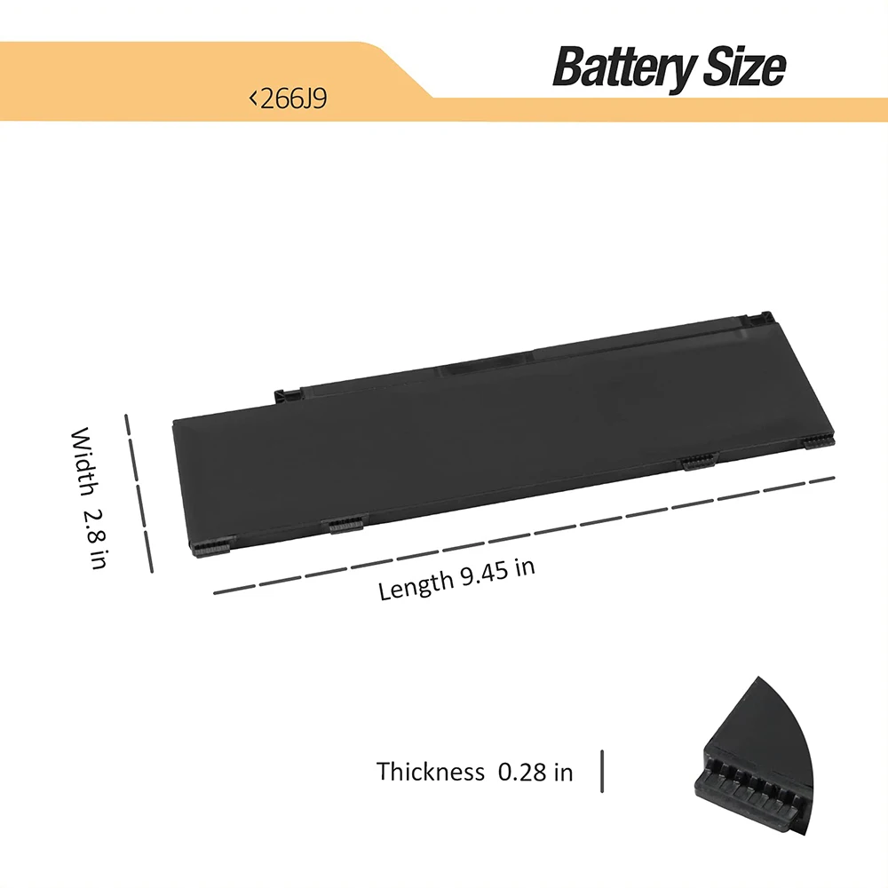Imagem -04 - Bateria para Dell Bateria para Dell g3 15 3500 3590 3790 g5 15 5500 se 5505 P89f Inspiron 5490 Ins 15pr1545w 1548br 1645w 1742br 1742w 266j9