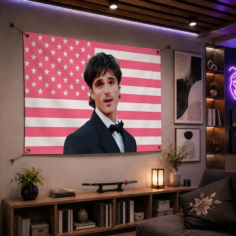 Trending Celebrity Jacob Elordi Flags Indoor Outdoor Wall Banner Party Decor Large Hanging Wall Backdrop