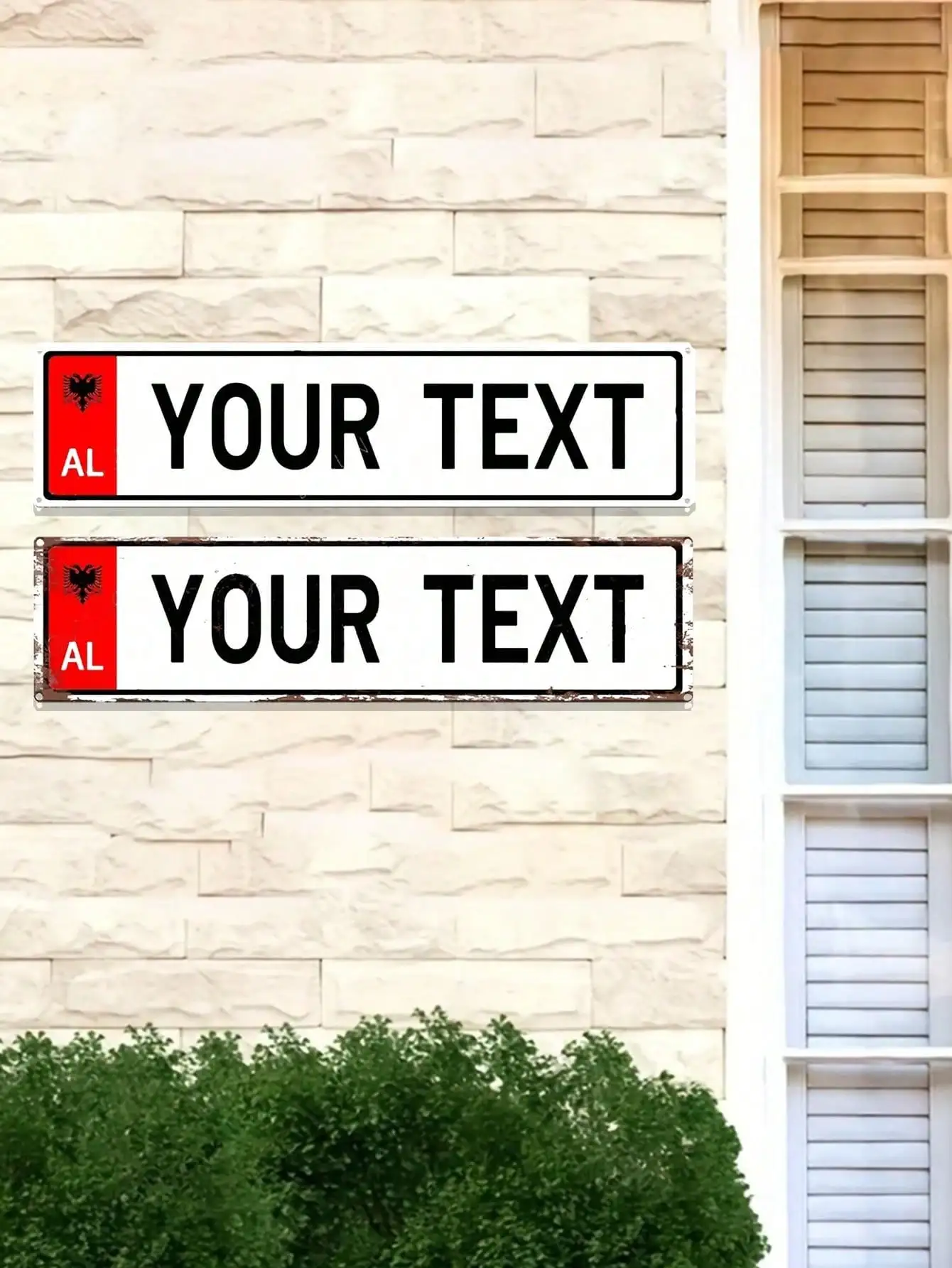 Custom Retro Metal Signage 16x4 Personalized Text UV Print Waterproof for Bar Cafe Garage Wall Decor Unique Gift