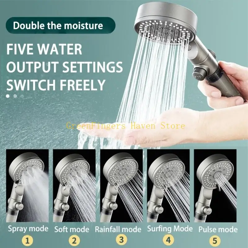 F68D Handheld Power Cleaning Advanced Filtration Shower Head Pressure 5 Type 