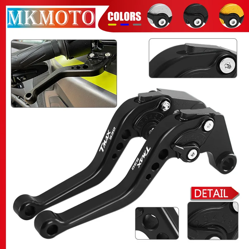 

t-max530 t-max560 tech max CNC Short Motorcycle Adjustable Brake Clutch Levers Grips For YAMAHA T-MAX530 SX/DX T-MAX560 Tech Max