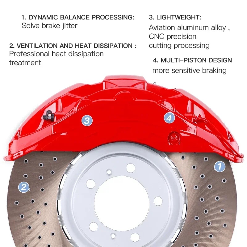 Kit d'Étrier de Frein pour Voiture, Mise à Niveau du Rotor 2023mm x 40mm, pour Akebono Porsche Macan Broderie enne Panamera 440 911 cust, Vente en Usine, 718