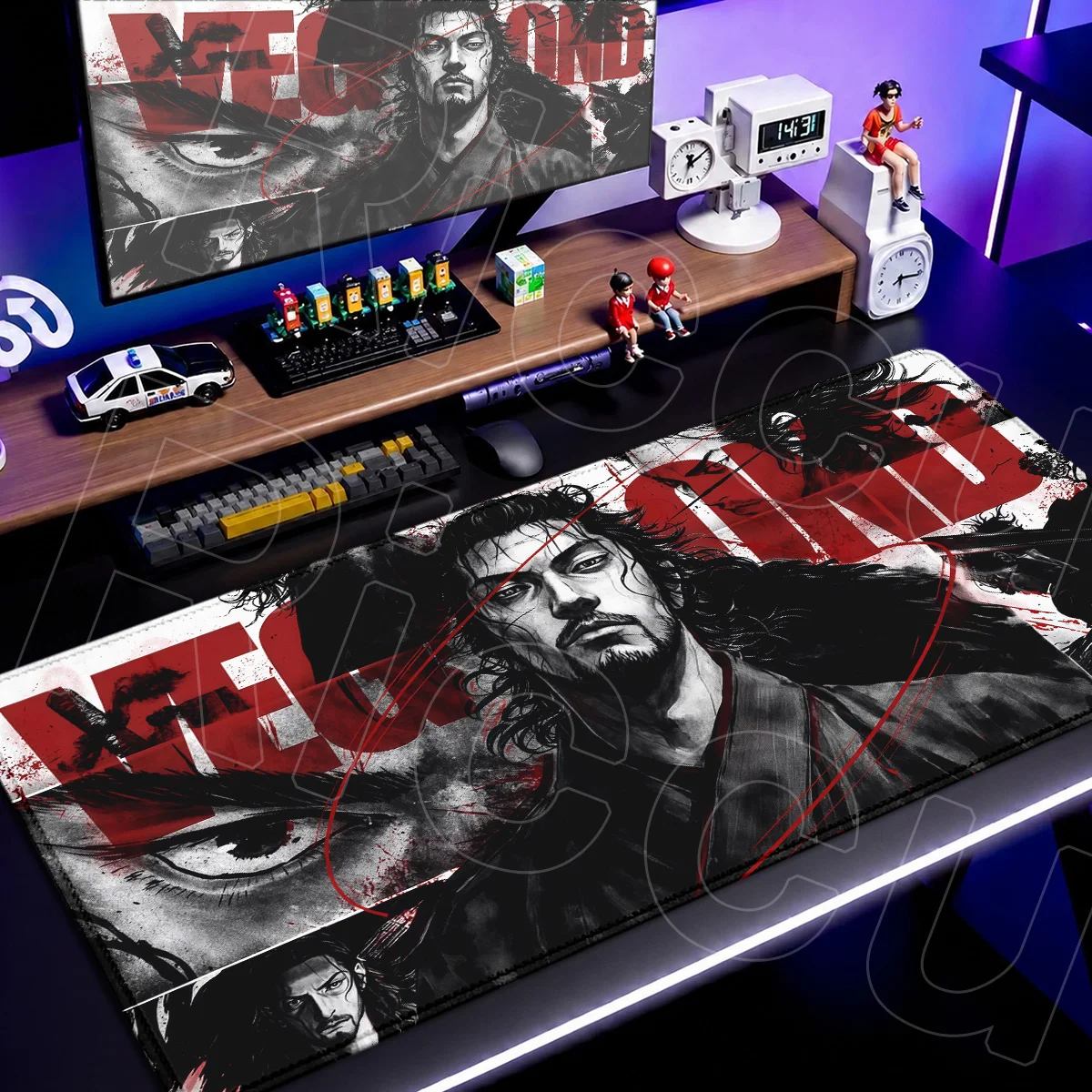 Vagabond Cool Miyamoto Musashi New Manga Mousepad Large Laptop HD Printing Keyboard Carpet XXL Office Washable Compute Mouse Mat