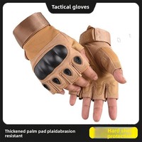 Half Finger  Gloves Men's Outdoor Cycling Cycling Sports Non-slip Wear-resistant Mountaineering Fitness Fighting Training Gloves