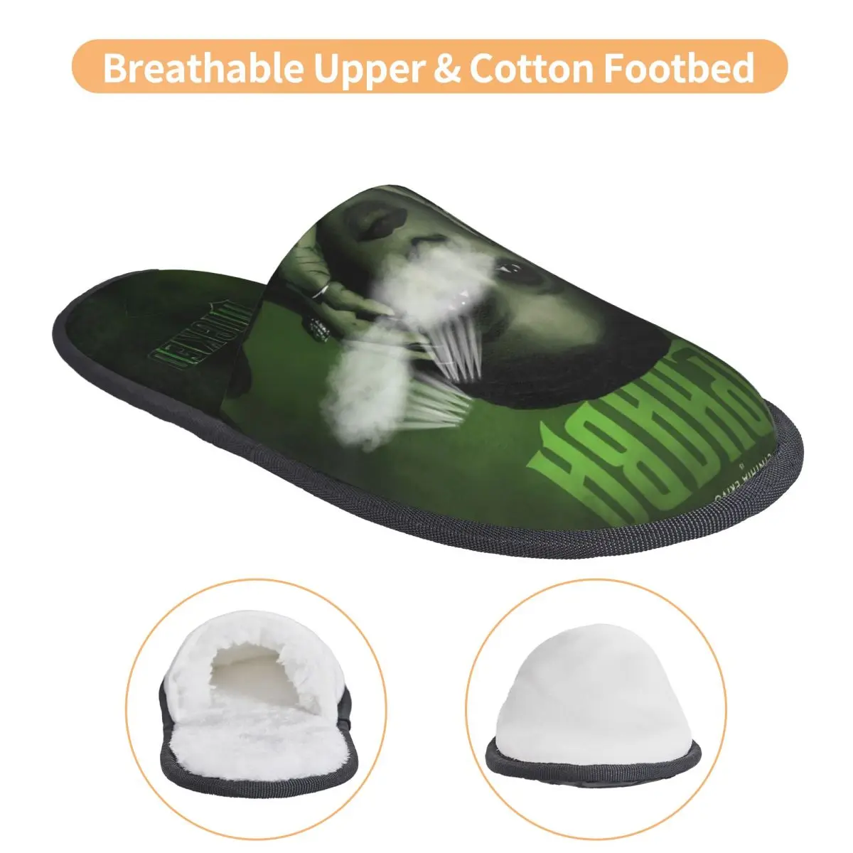 Elphaba Wicked For Good Winter House Slippers غرفة نوم معالج فيلم مريح رغوة الذاكرة النعال غير قابلة للانزلاق #3