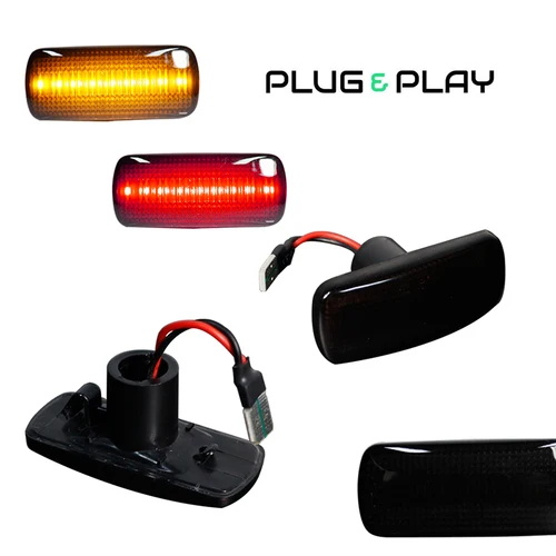 Imagen 2 del producto Luces de posición laterales LED rojas y traseras ámbar delanteras luces de marcador de guardabarros de doble cama para Dodge RAM 2500HD y 3500HD de 2010-2018 rueda doble