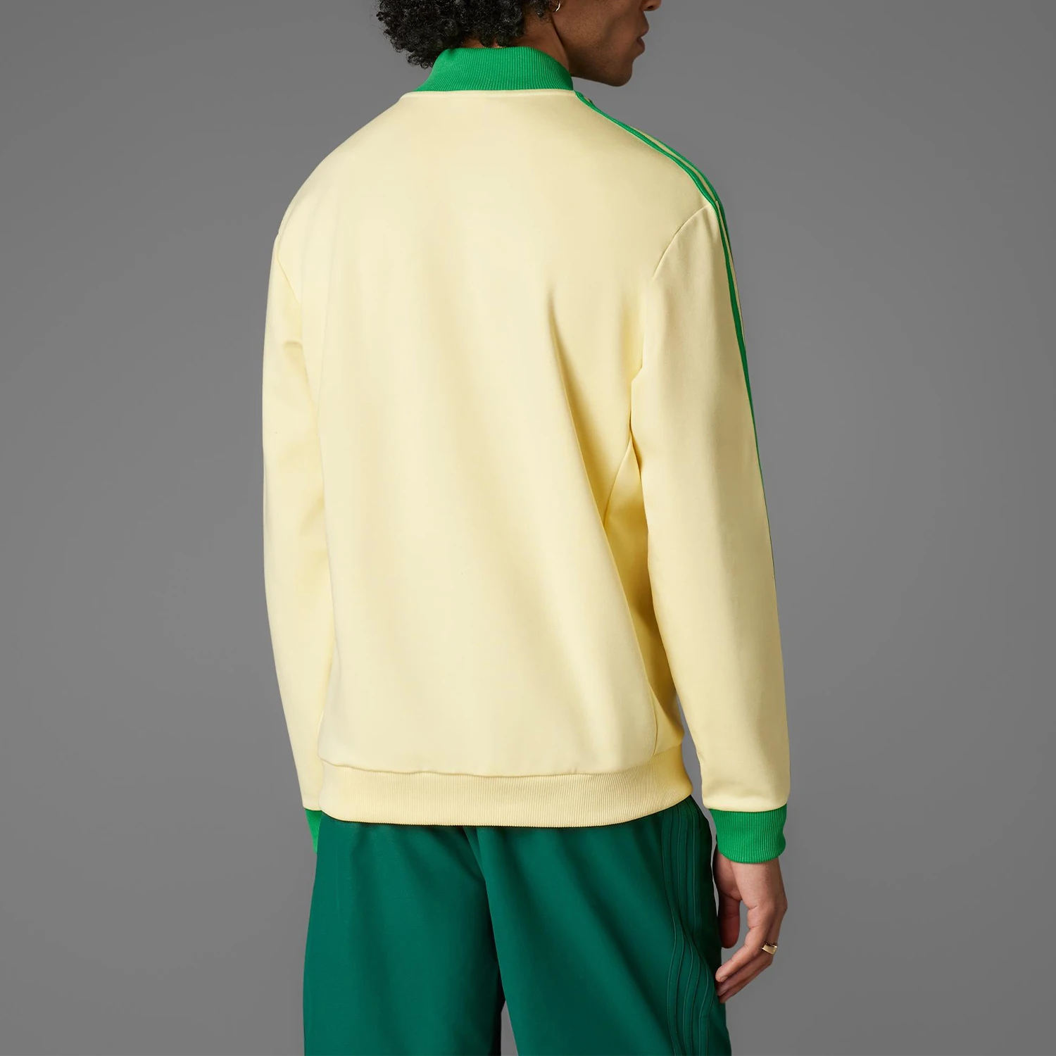 Adidas genuine clover men's and women's knitted stand up collar loose pullover sweater JP 259