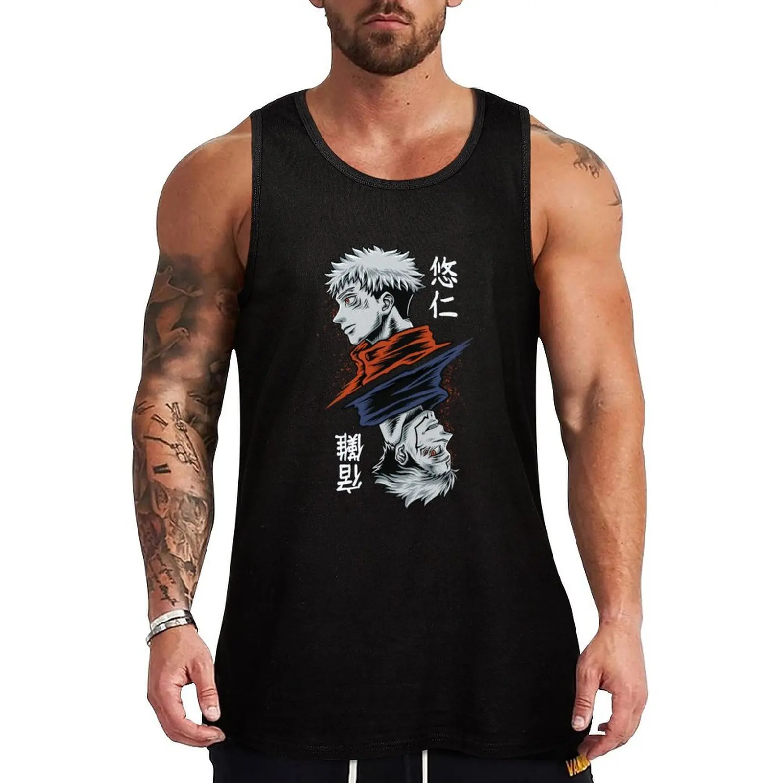 

Jujutsu Sukuna x Yuuji Tank Top Casual Soft Tank Top Loose Sleeveless Everyday Shirt
