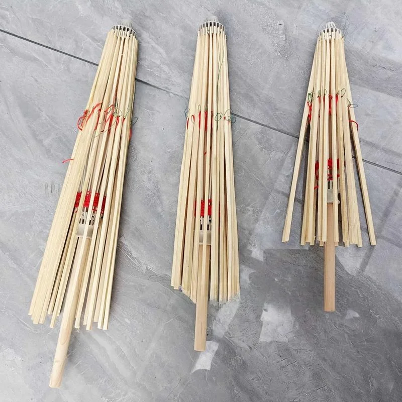 Handmade Bamboo Oil Paper Umbrella Frame Dance Prop Decorative Ancient Style Craft Gift Ornament DIY Craft Traditional Art
