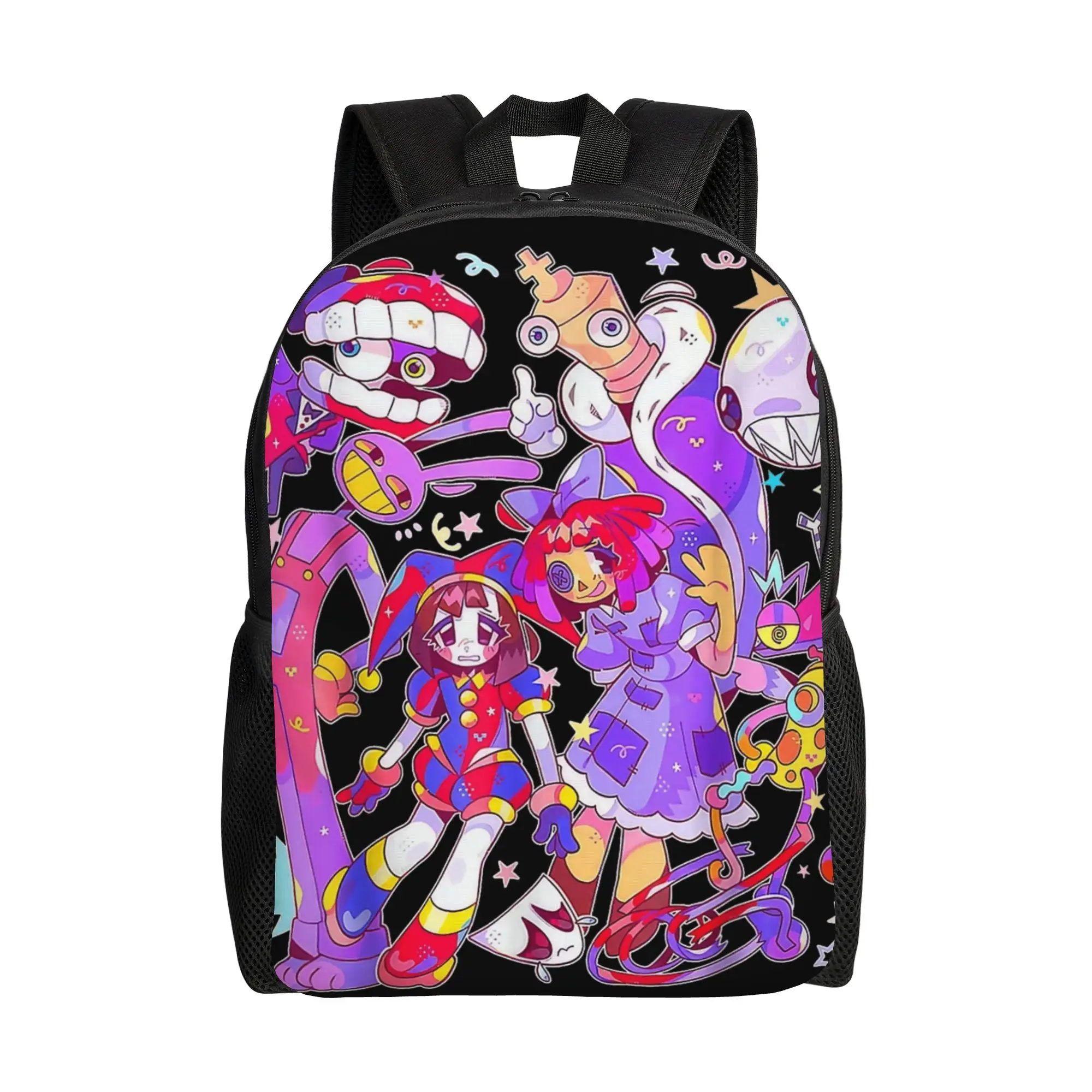 Jax Cartoon Digitals Circus Pomni Ragatha Jax Teenage Backpack Durable Student  Daypack for Men Women College Canvas Bags