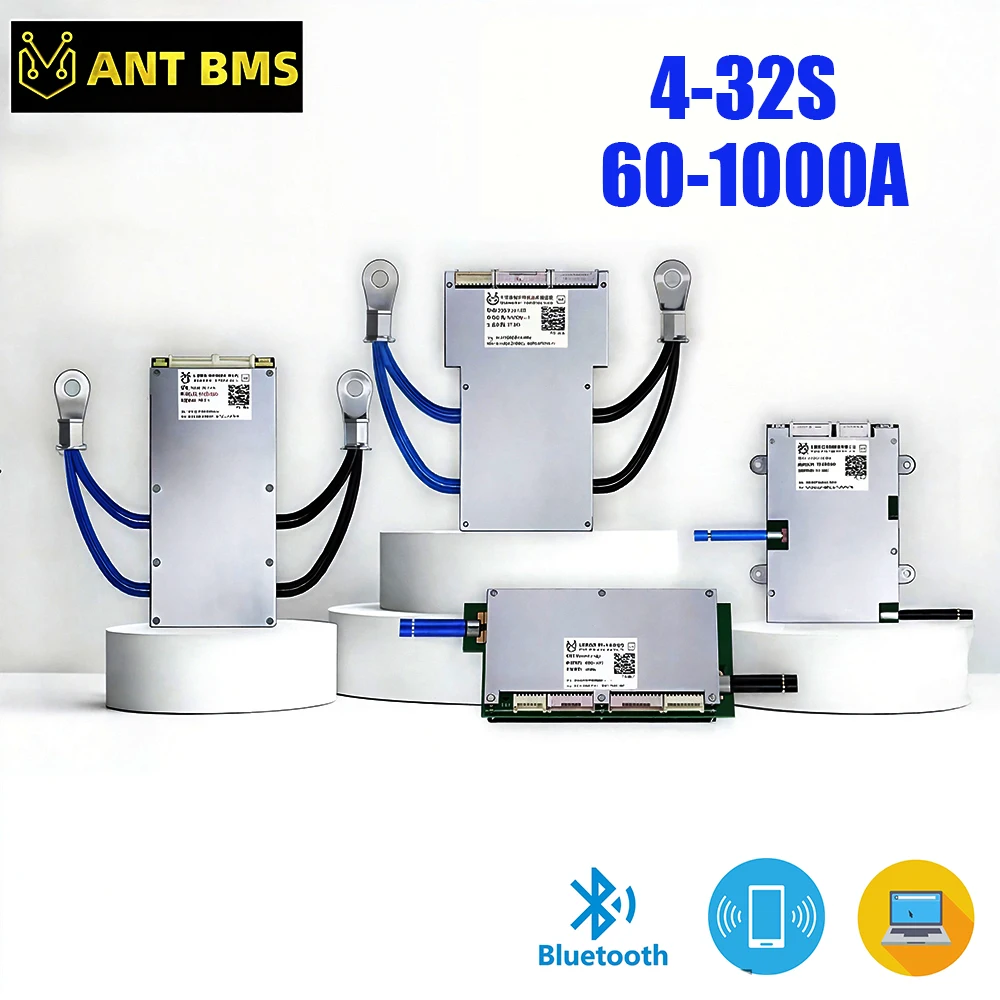 Ant BMS Smart Balance Bluetooth board LiFePo4 Li-Ion LTO Battery Protection Board 18650 3S 43S 7S 8S 14S 16S 24S 200A 500A 300A