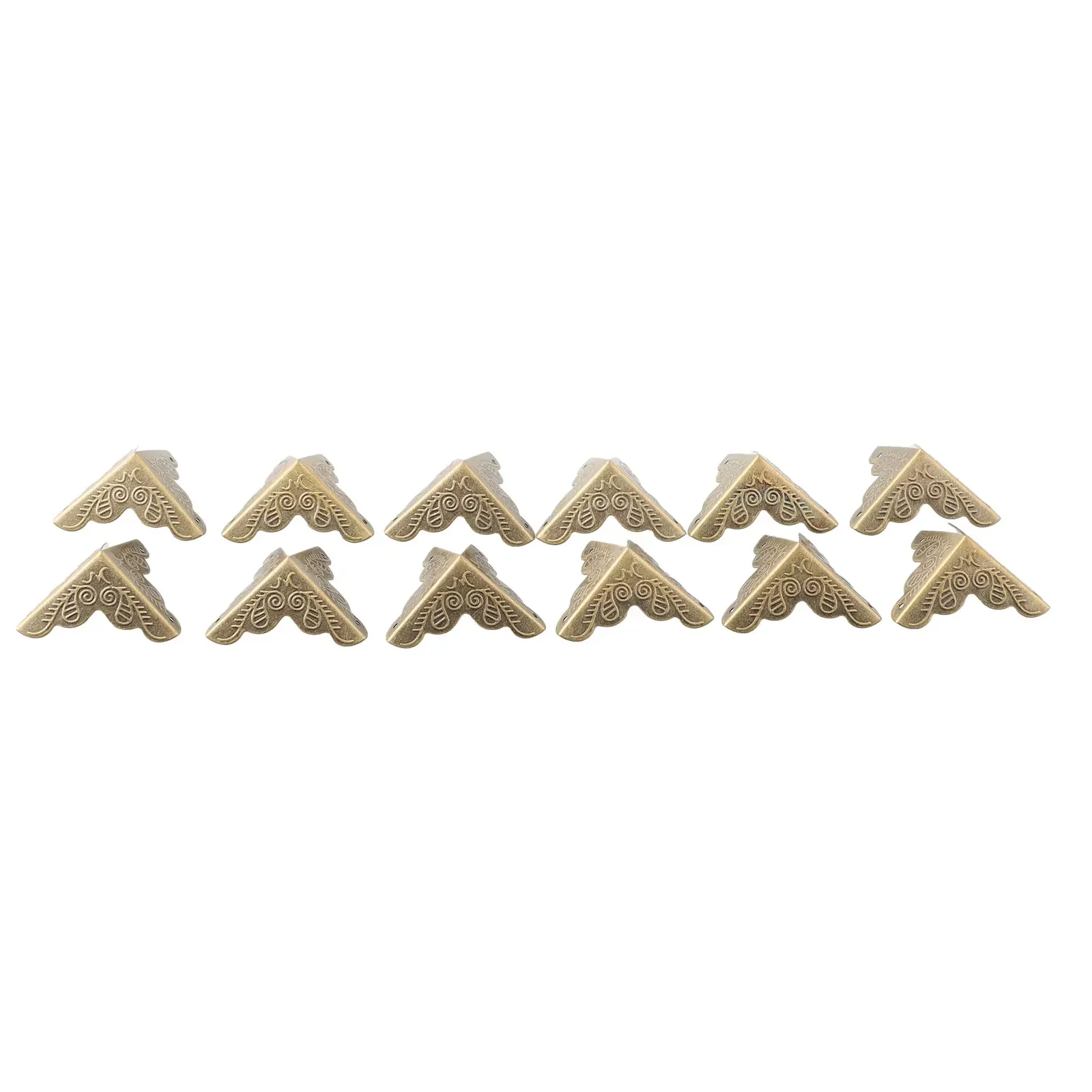 Protector Case Box Corners Brackets Furniture 12pcs Accessories Carved Decorative Edge With Screws Easy Install