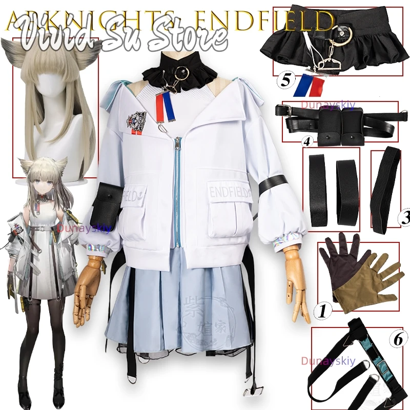 

Arknights Endfield Perlica Anime Style Role Play 코스프레 Cosplay Halloween Disfraz Mujer Косплей 코스튬 Full Set Christmas Kawaii