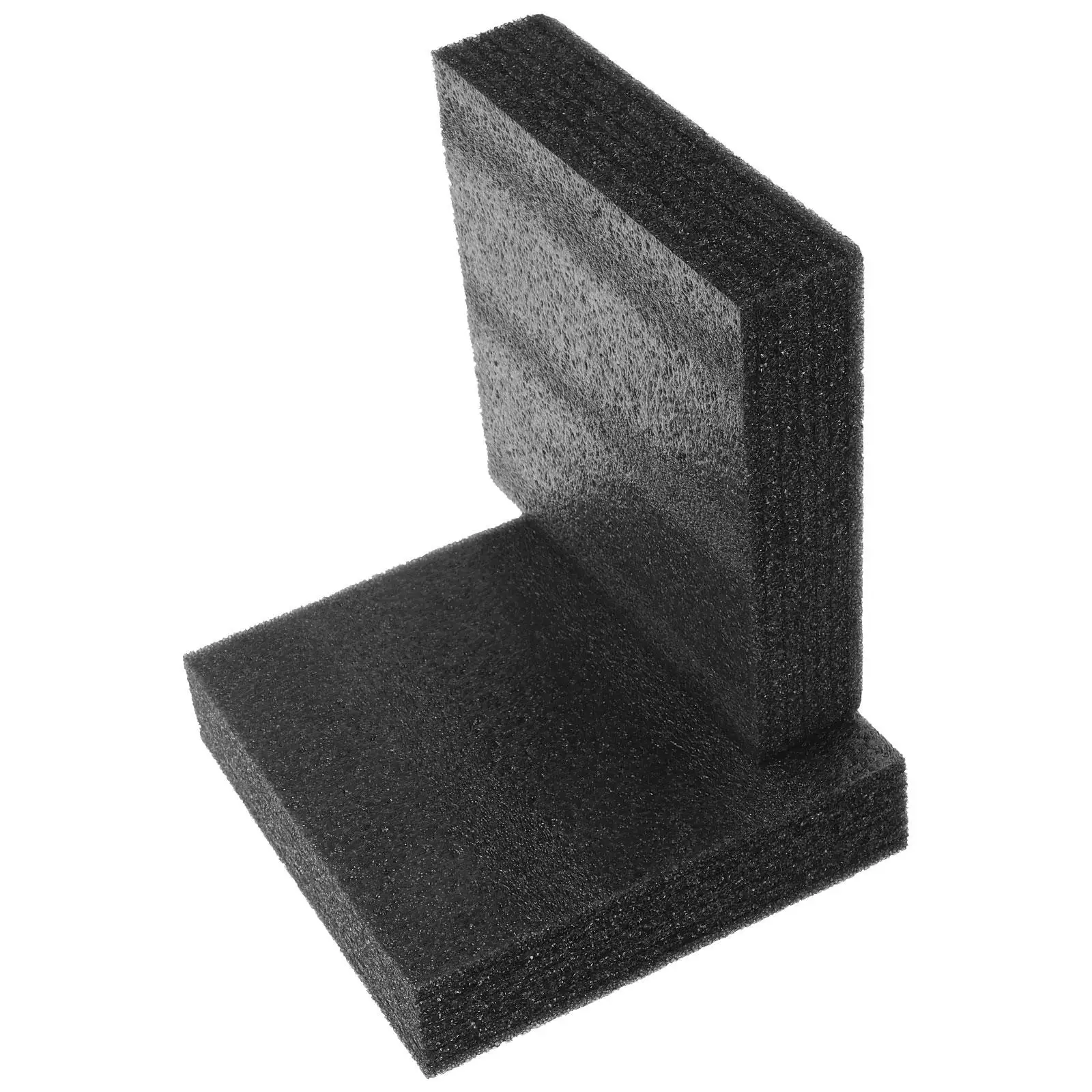 2Pcs Black Pearl Cotton DIY Foam Cushion Lightweight Packing Liner Blocks Board Inserts Versatile Wrapping Insert Material