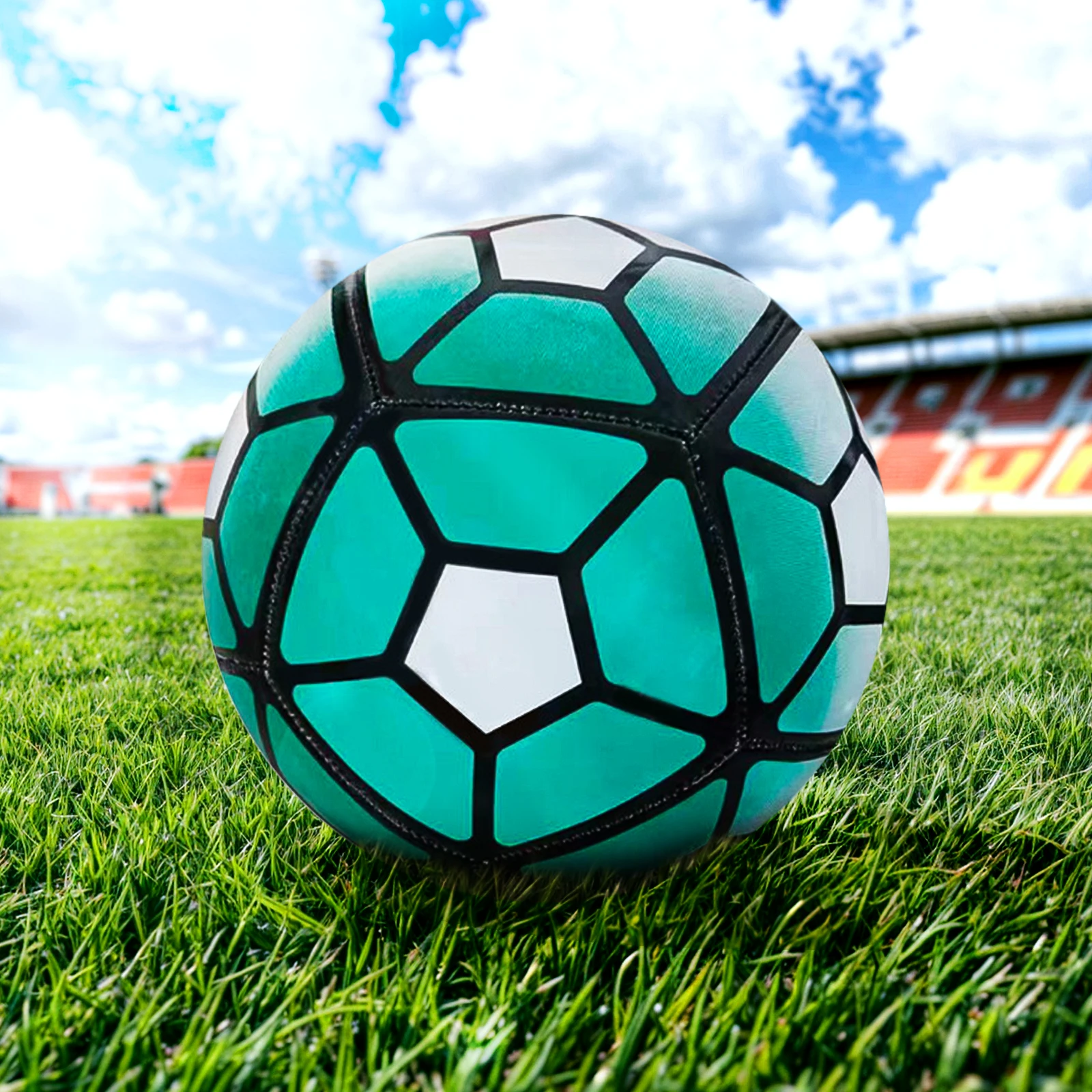 광택 마감의 다용도 심리스 9인치 풍선 축구공