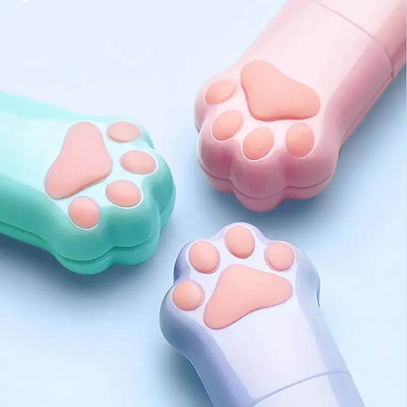 어린이 안전 가위, 고양이 발 모양 어린이 가위, 커버 포함, 학생 팁 가위, 손으로 작은 학교 가위