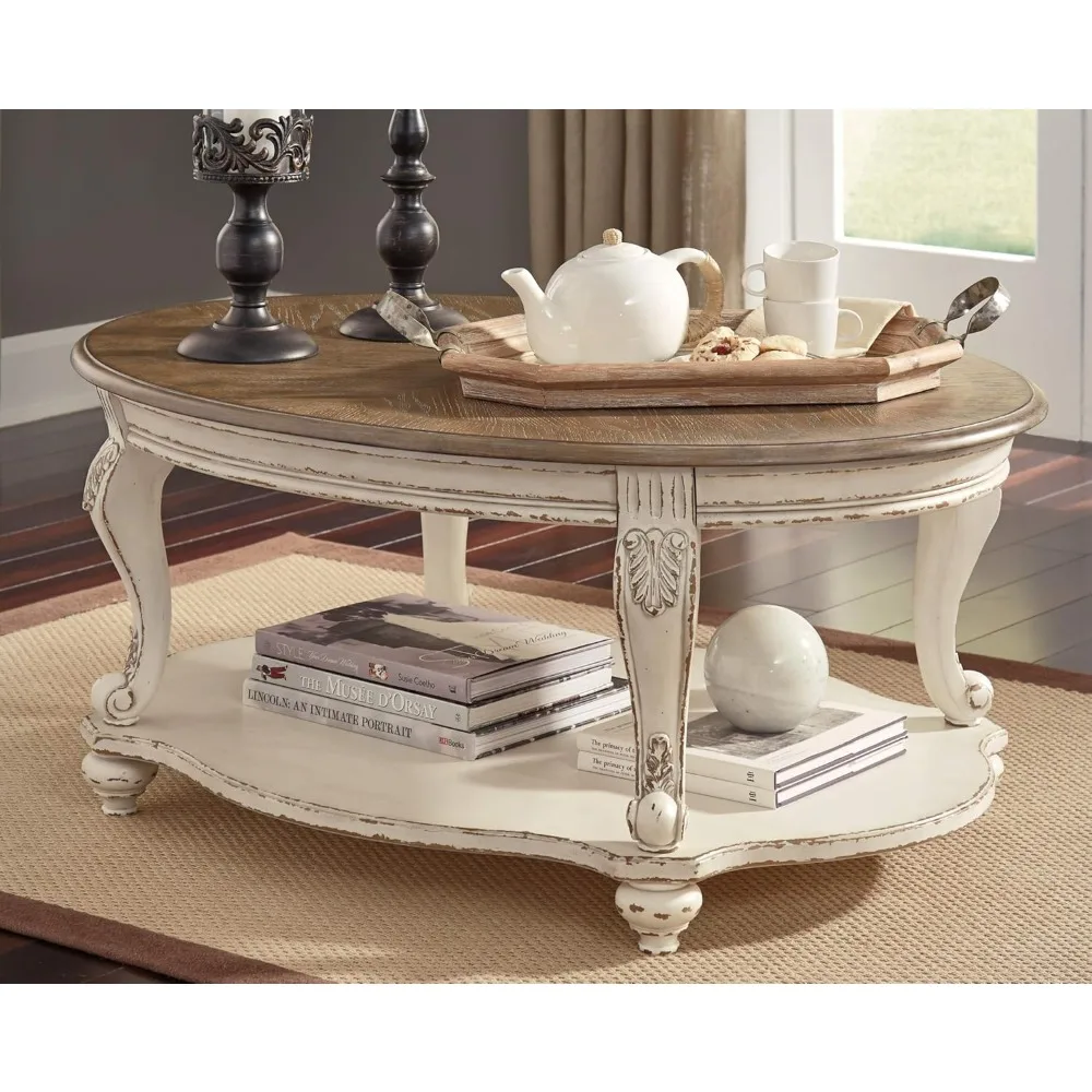 by Ashley Realyn Casual Cottage Coffee Table, Antique