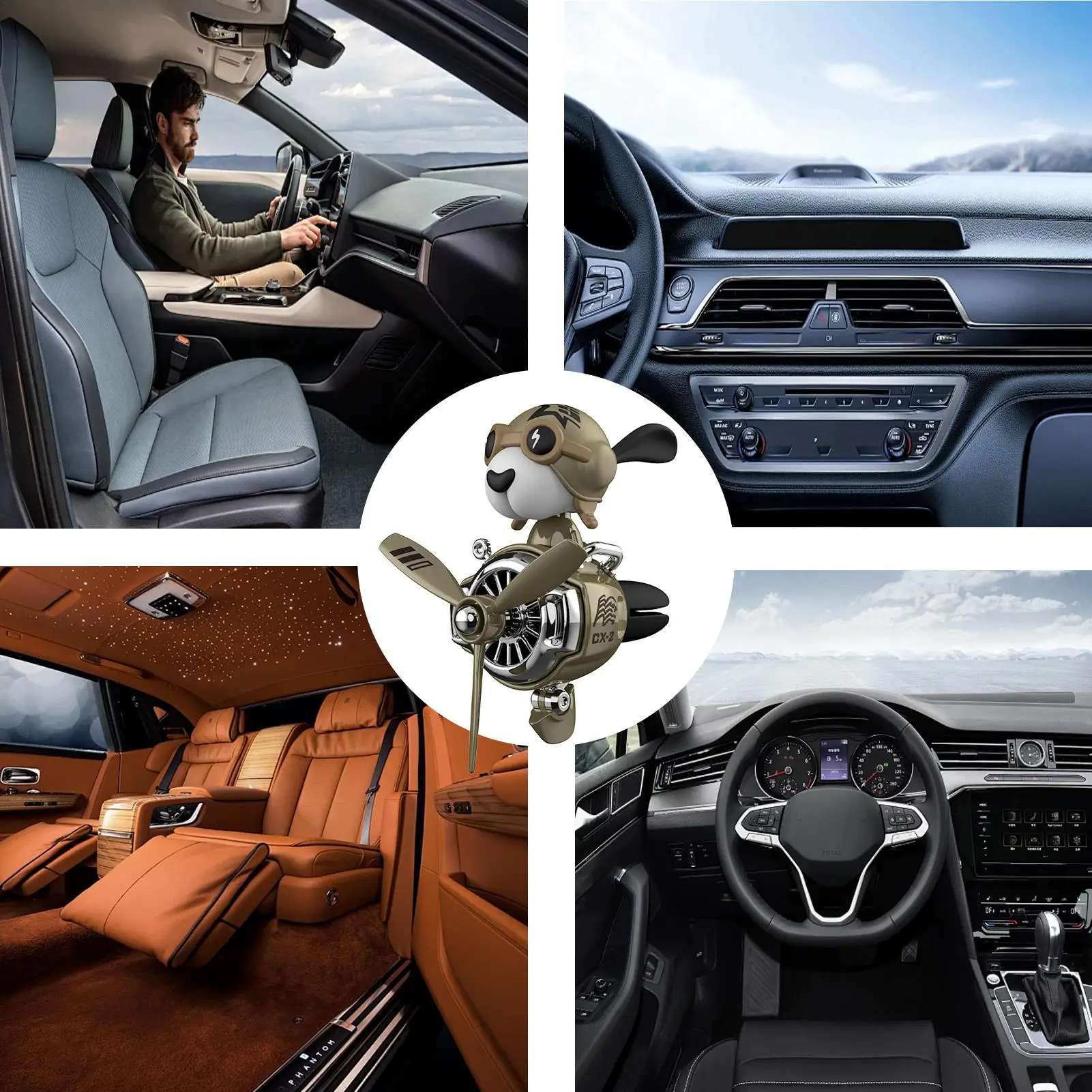 

Air Freshener for Car Beagle car air fresheners accessories Shaking Fighter Car Aromatherapy perfume fragrance diffuser aroma