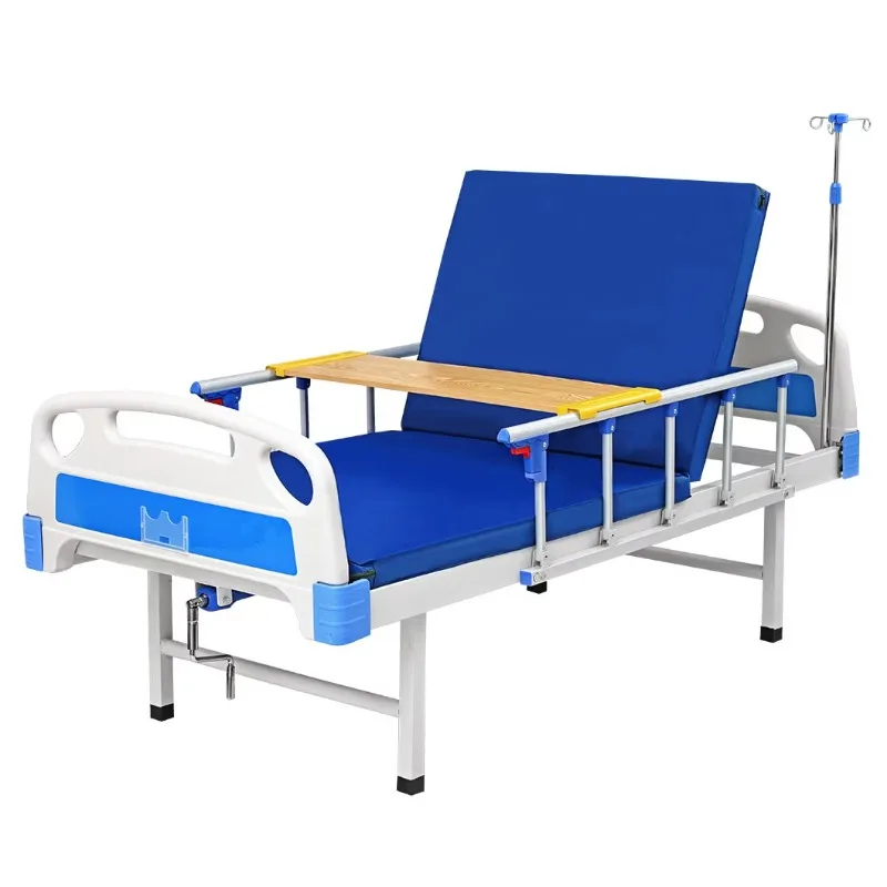 Manufacturer Wholesale High Quality Manual Single 1 Crank One Function Nursing  Bed