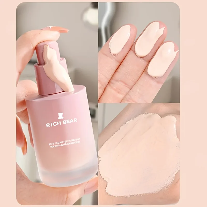Richbear Airy Matte Foundation Hydrating Waterproof Sweatproof Oil Control Concealing Natural Luminous Holiday Gift