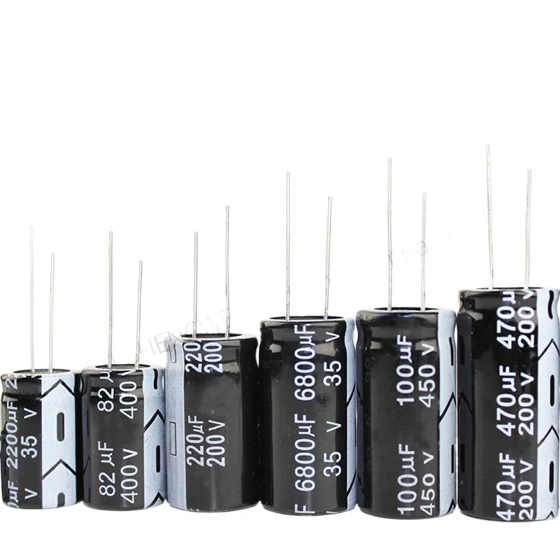 20-1000 szt. Kondensator elektrolityczny 50V 35V 25V 16V 10V 0.1UF 1UF 4.7UF 10UF 22UF 47UF 100UF 220UF 470UF 1000UF 2200UF 4700UF — zdjęcie produktu 6