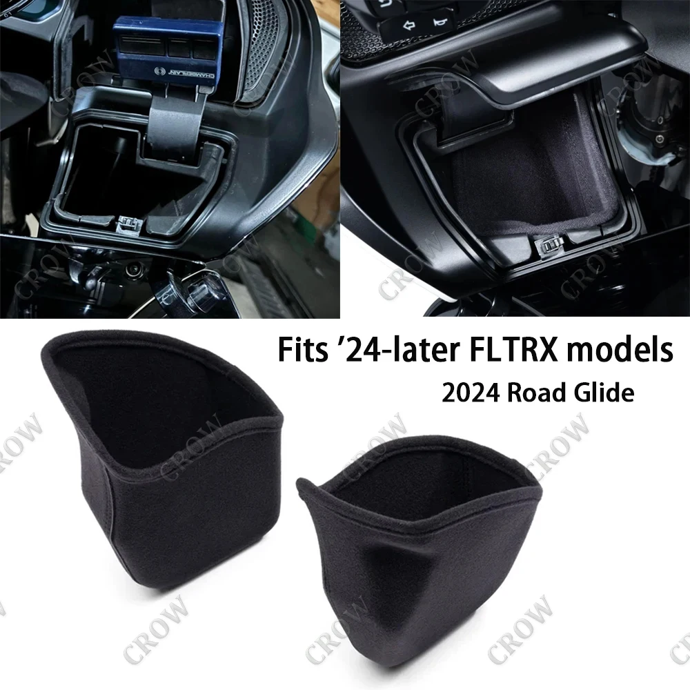 2024 NEW Motorcycle Accessories Compartment Liners For Harley Touring CVO Road Glide FLTRX ST FLTRXSTSE 2024 FLTRXSE 2023