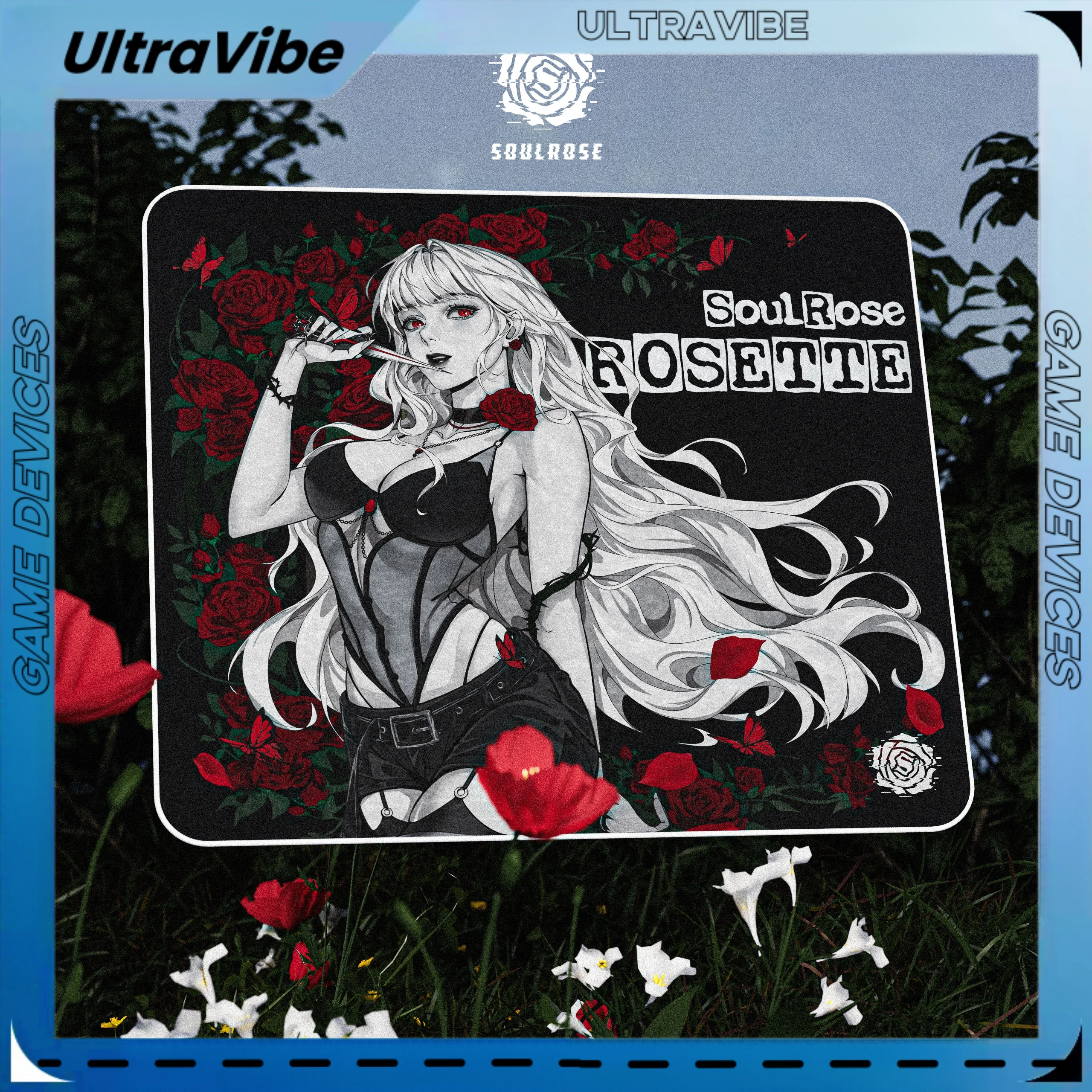 

Игровой коврик для мыши SoulRose с розеткой, тема персонажа аниме, 490*420, полиуретановый нижний клей, тонкая поверхность, сбалансированное управление