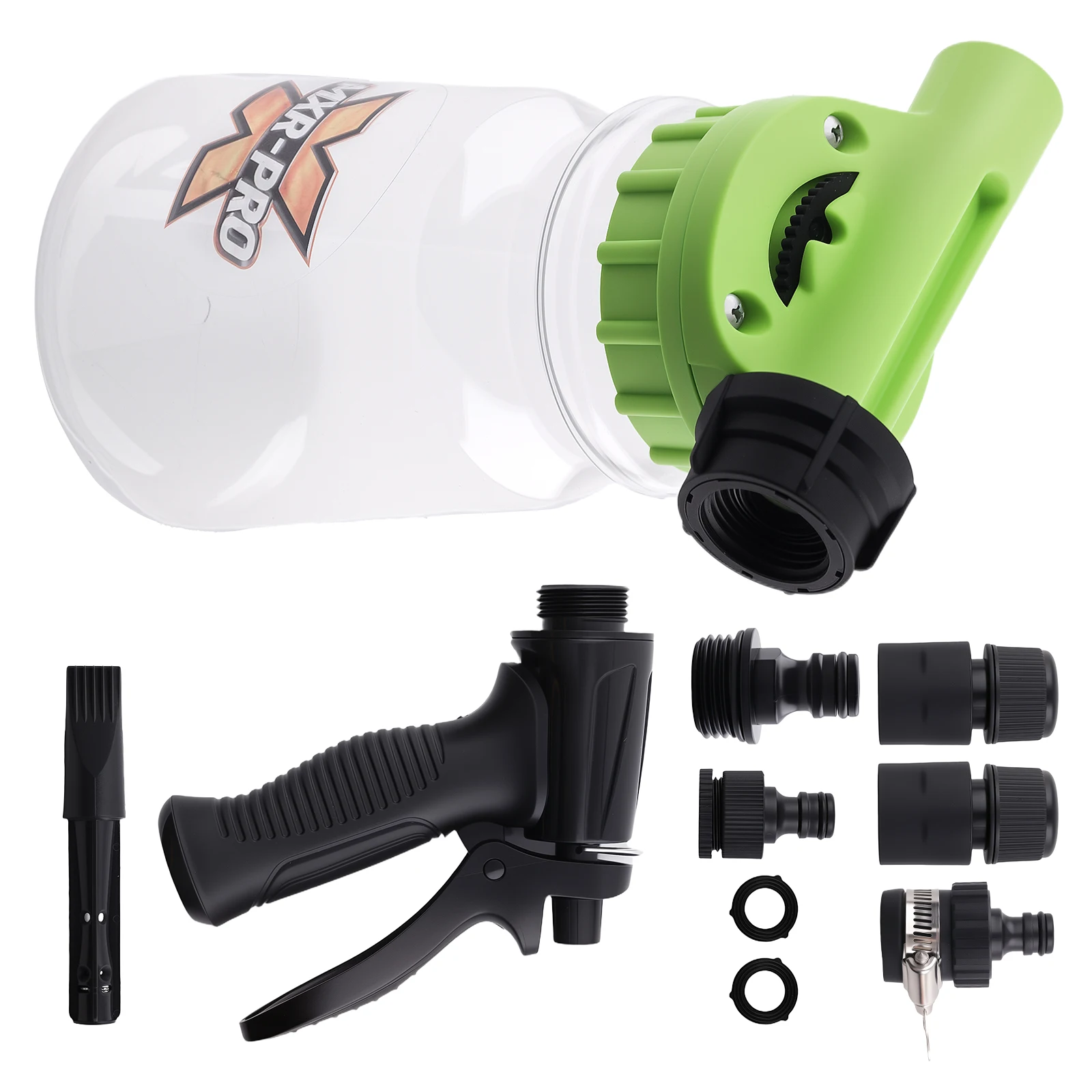 

1л распылитель пены, пистолет для мойки автомобиля, насадка для садового шланга, быстроразъемный комплект с резьбой 3/4