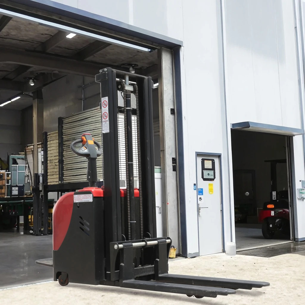 Fast Delivery Economical Battery-Powered Electric Forklift Pallet Stacker Semi Electric Warehouse Lifter for Cheap Warehouse Use