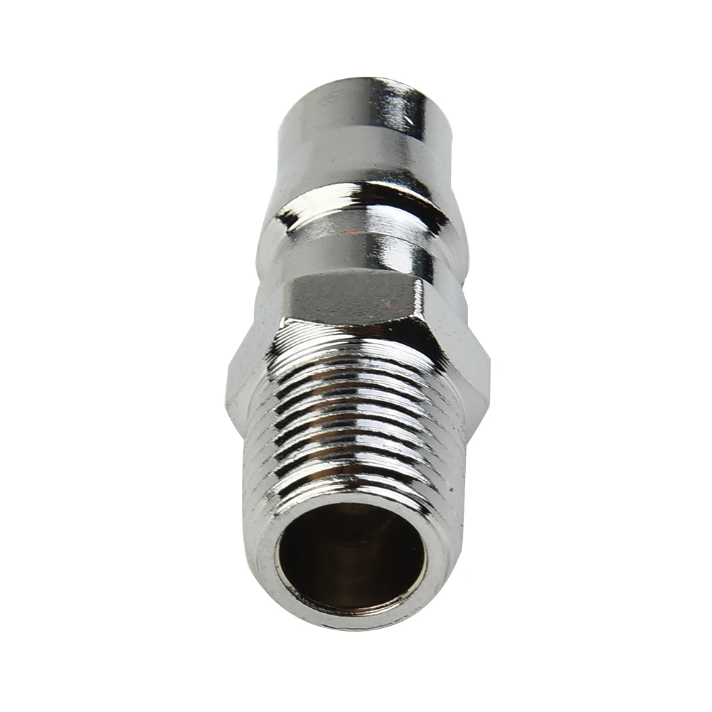 1pc Coupler 1/4inch Male Thread Pneumatic Fitting Coupling Connector Air Hose Pipe Coupler For Air Compressor Pneumatic Part