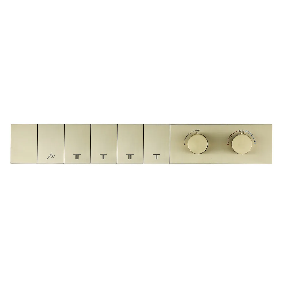 Concealed Shower Mixing Valve Wall Type Button Type Constant Temperature Control Valve