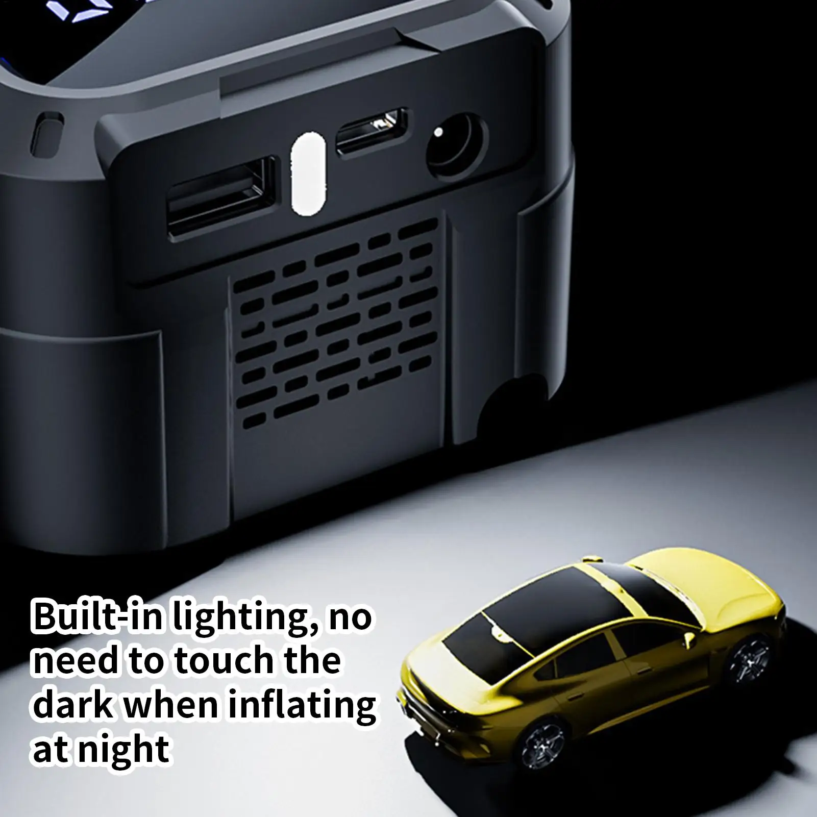 Air Compressor Cordless Inflator Digital Display Rechargeable Pump For Camping Vehicle Road Trip Home Daily Commuting