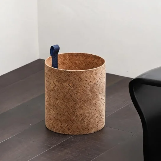 Rattan Wall Hanging Laundry Basket Vintage Large Laundry Container Modern Multifunction Dirty Clothes Basket Bathroom Organizer