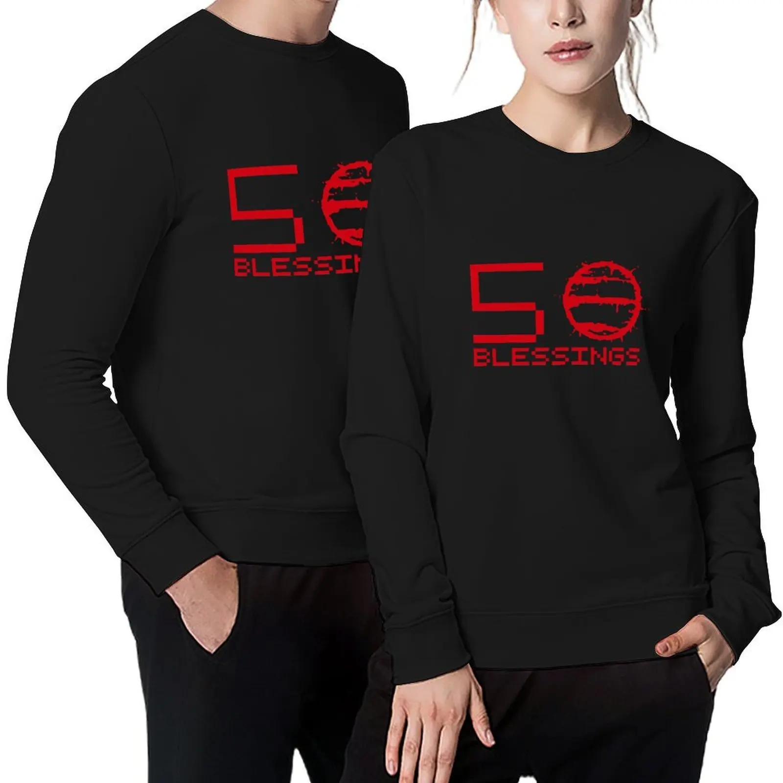 

Hotline Miami: 50 Blessings - Text Pullover men clothing tracksuit men's clothing fashion men sports sweatshirt man