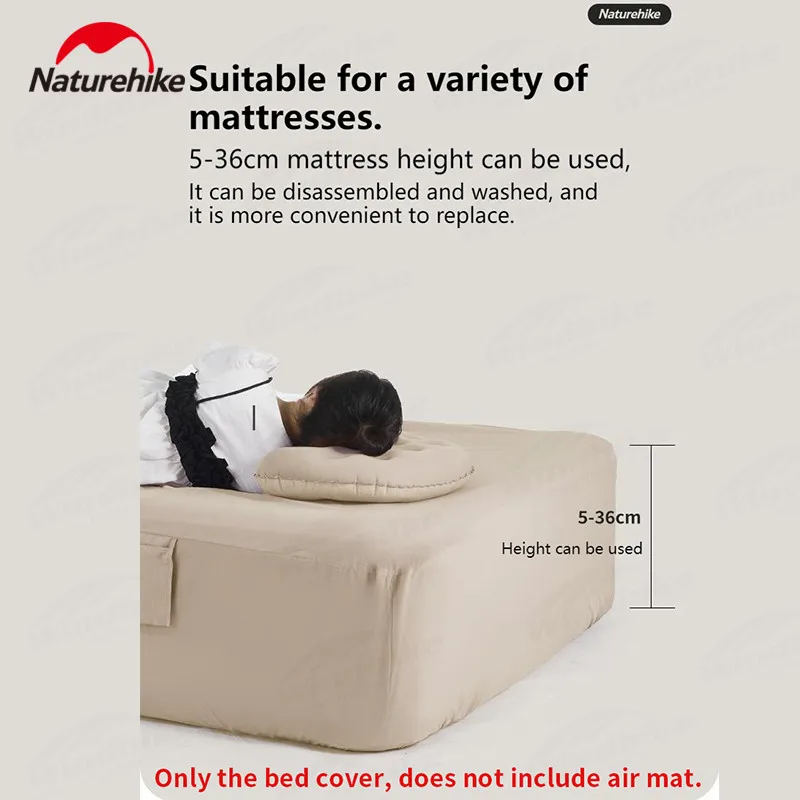 Naturehike Camping Bed Cover 660g Ultralight All Cotton Breathable Moisture-Proof Keep Out Dust Mattress Cover 【Not With Mat】